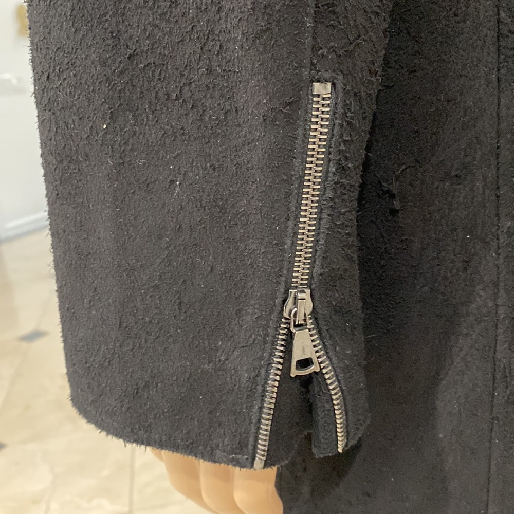 John Varvatos Black Goat Suede Jacket - Picture 3 of 10